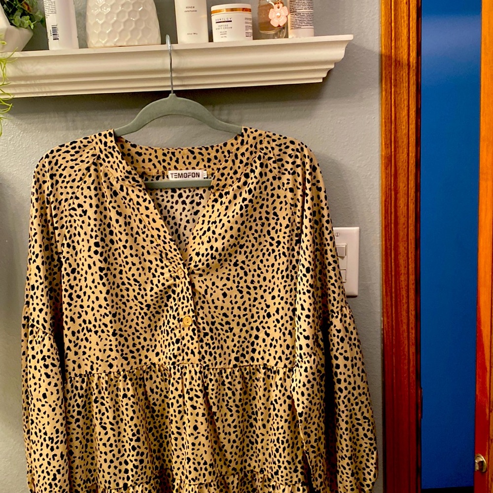 Leopard print dress
